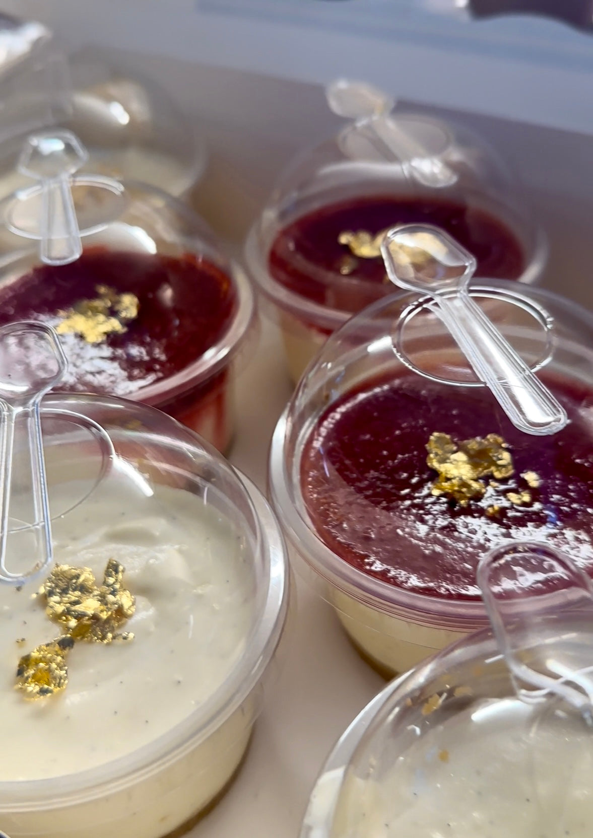 24k Gold Strawberry Cheesecake Minis (8pcs)