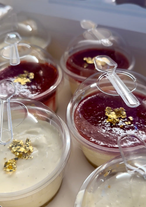 24k Gold Strawberry Cheesecake Minis (8pcs)